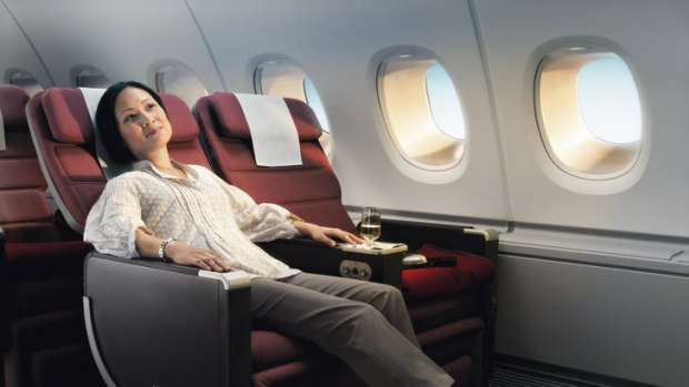 Premium economy on Qantas.