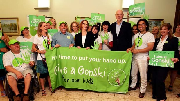 Pivotal parts to play: Prime Minister Julia Gillard and Education Minister Peter Garrett.