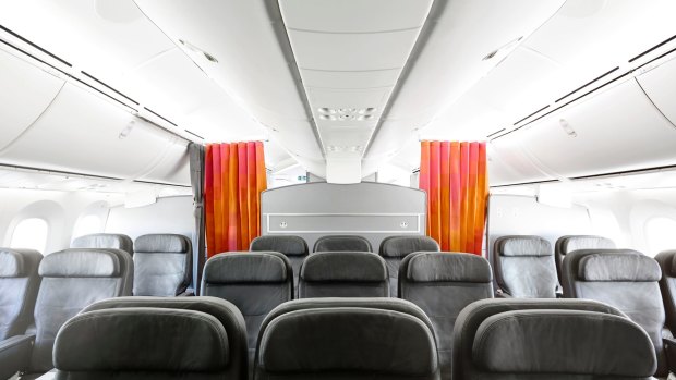 There are just 21 business-class seats,  in a 2-3-2 layout.