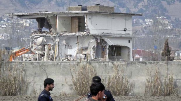 Hiding place ... the house where al-Qaeda leader Osama bin Laden was killed and his family captured in Abbottabad. His wives are now being deported from Pakistan.