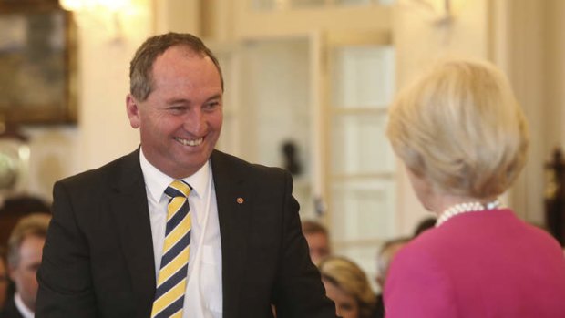 "Agriculture Minister Barnaby "Boom-Boom" Joyce: to turn your wedding into the perfect occasion?"