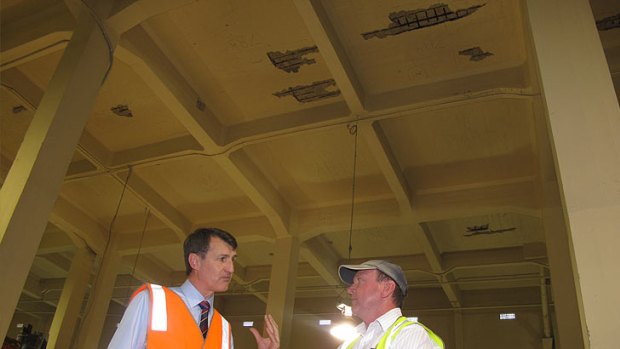 Lord Mayor Graham Quirk discusses damage to the Story Bridge.