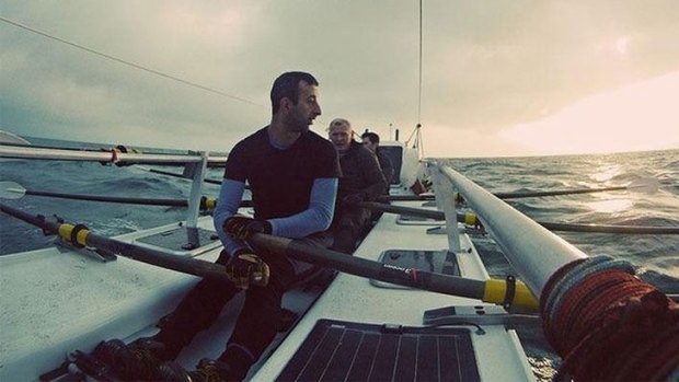A world record attempt to row across the Indian Ocean is underway. 