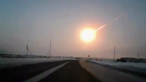 Impact: A 19.8-metre-wide asteroid explodes over Russia in February 2013.