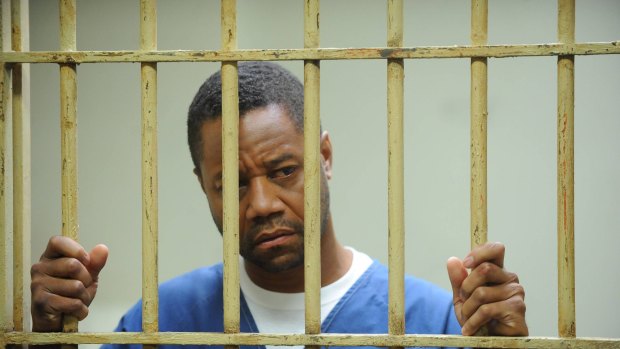 FX's "American Crime STory" about the murder trial of football star O.J. Simpson drew a record audience this year. 