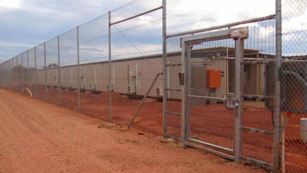 Curtin Immigration Detention Centre, where the first of 157 Tamil asylum seekers arrived on Sunday.