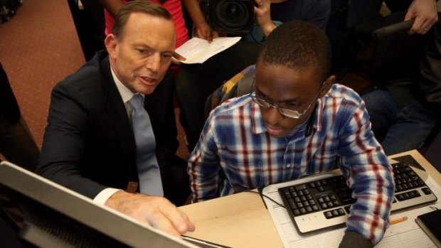 In June, Prime Minister Tony Abbott visited the Pathways in Technology Early College High School in Brooklyn.