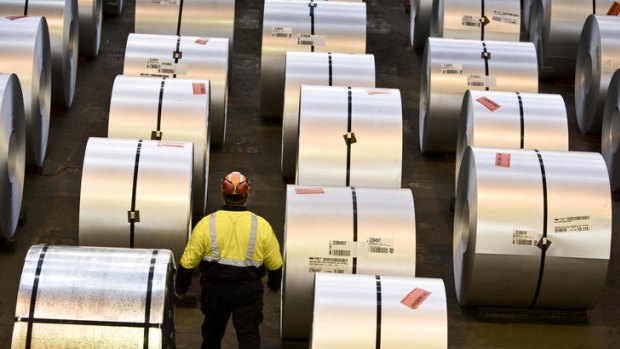 Shares in BlueScope Steel remain in a trading halt.