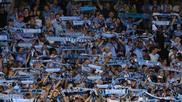 Blue joy: There has been plenty to celebrate this season for Sydney FC fans. 