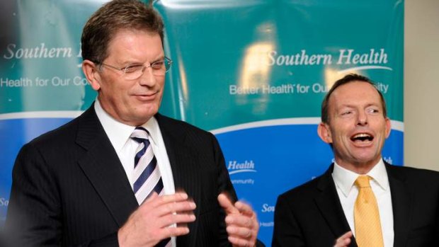 'Spring Street strategists are starting to wonder: could an Abbott victory help or hinder the Baillieu government?'
