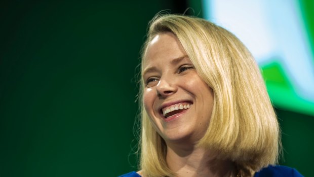 Tumultuous times, but there's happy news: Yahoo boss Marissa Mayer, president and chief executive officer at Yahoo! Inc., 