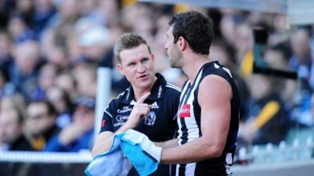 Soon mate: Nathan Buckley believes Travis Cloke is due for a form reversal.