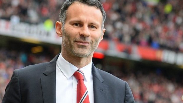 Ryan Giggs in his first game in charge of Manchester United.