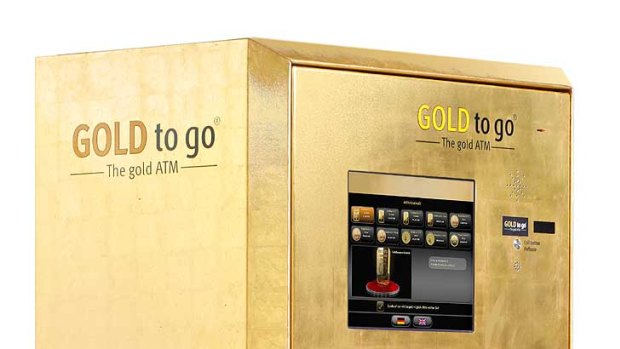 The "Gold to go" vending machine.