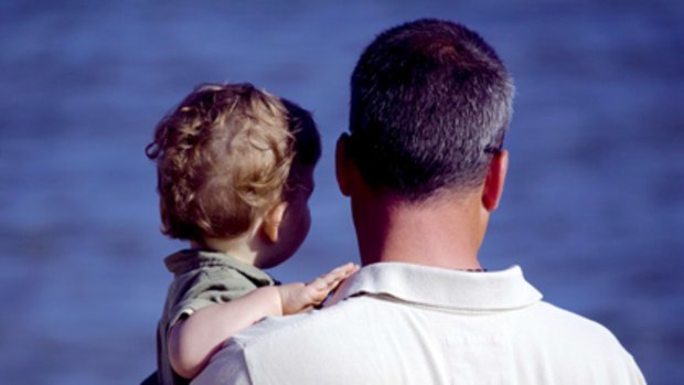 Call for routine screenings ... study finds up to 20 per cent of fathers suffer post-natal depression.