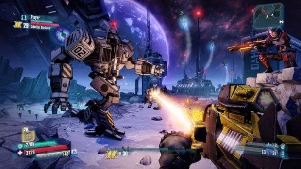 First-person shooter: A scene from Borderlands: The Pre-Sequel.