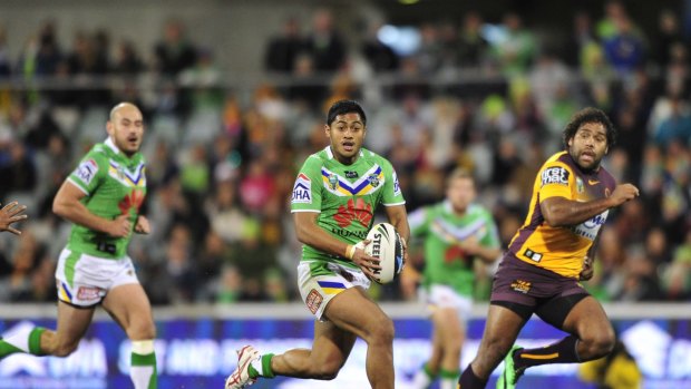 Moving north: Canberra Raider Anthony Milford was interviewed by the NRL.