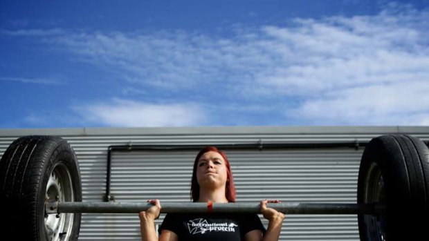 Big lift ... after just one year in the sport, nursing student Leigh Holland-Keen will be the youngest female competitor at this year's World Strongman Fest.