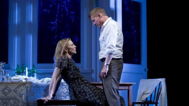 Hostile edge ... Richard Roxburgh and Cate Blanchett in The Present.   The Present 2.jpg