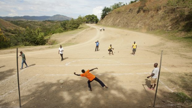 Light moment: The International Highway, used more for recreation than transportation. 