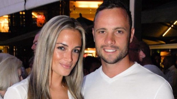 From the past: Oscar Pistorius with Reeva Steenkamp in January 2013.