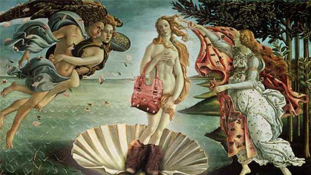 Botticelli's Birth of Venus in questionable makeover.