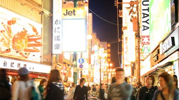 More than just sushi ... the famed neon lights of the Dotonbori district.