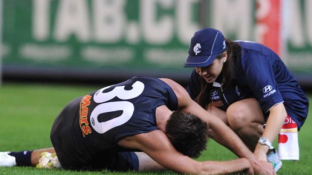 Jarrad Waite will miss this weekend's big clash with Collingwood.