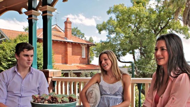 Over and out ... Finlay McDonald, left, Cassidy O'Sullivan and Amelia Dennis are among the 71, 415 students in NSW to get their HSC results.