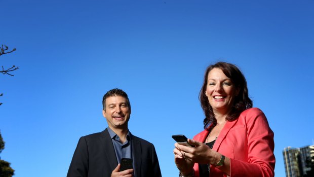Twitter executives Adam Bain and Karen Stocks. 