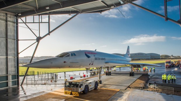 One of the last Concordes at its final home at Aerospace Bristol in the UK.