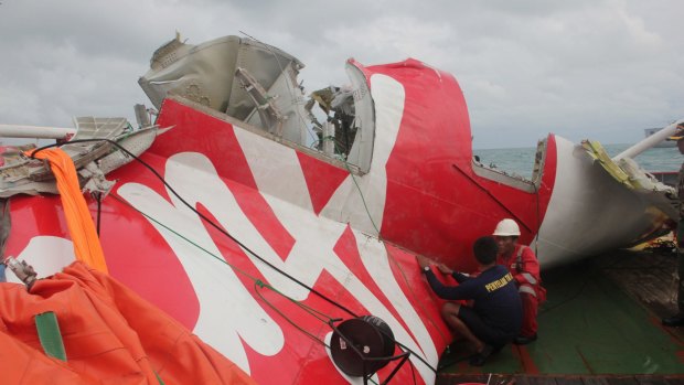 Wreckage from AirAsia flight QZ8501.