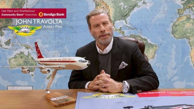 Earlier this month, Travolta confirmed he would fly into the Illawarra on the plane heâs donating to HARS.