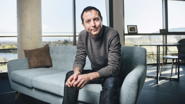 A new start: Adam Boland at his apartment in NewActon.