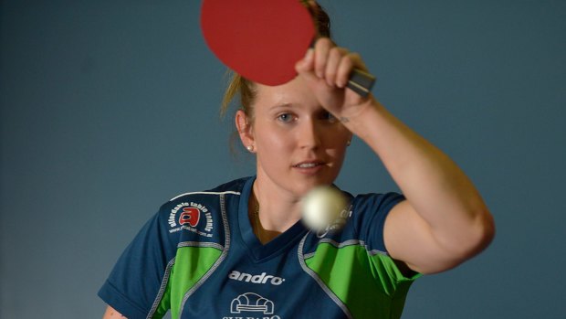 Paralympian table tennis player Melissa Tapper.