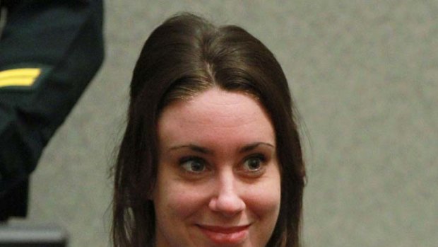 Letting her hair down ... Casey Anthony.