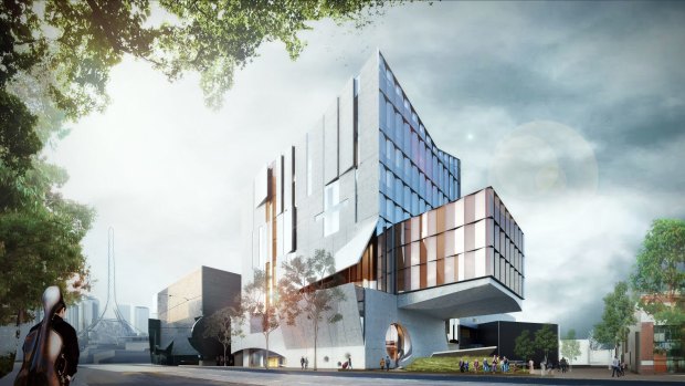An artist's impression of the new Melbourne Conservatorium planned for Southbank.