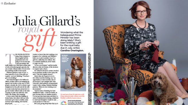 Julia Gillard in the Australian Women's Weekly