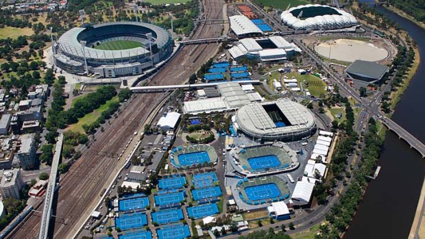 City of tennis: With stage one complete, it's all go for the 2013 Australian Open.