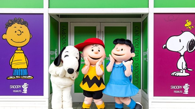 "Search for Snoopy, a Peanuts Adventure" is an interactive, "immersive" attraction that takes visitors into eight neighbourhoods where characters including Charlie Brown, Lucy, Linus, Peppermint Patti, Schroeder and of course Snoopy like to hang out.