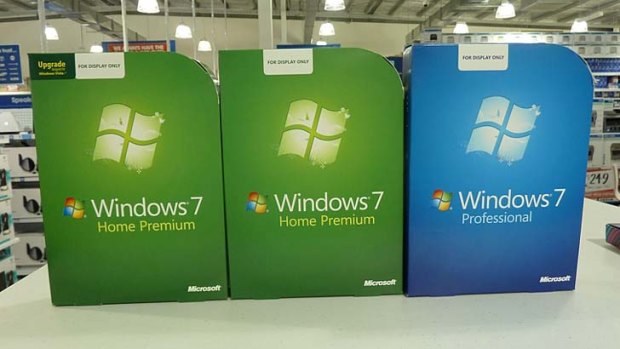 With Windows 7 the upgrade-only version, left, was clearly marked "Upgrade" on the box.