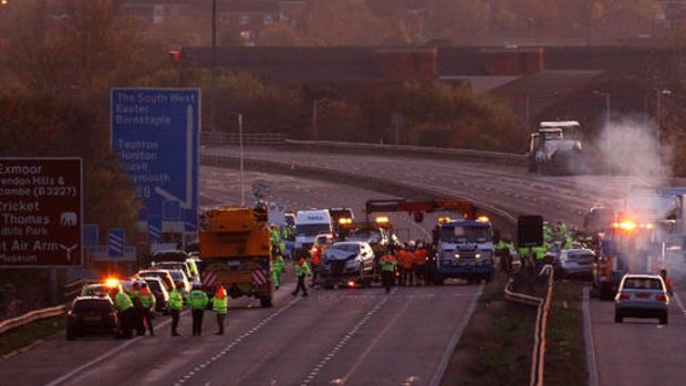 The accident on the M5 involved 34 vehicles.