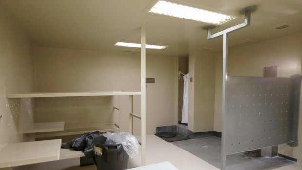 The Waller County jail cell where Sandra Bland was found dead.