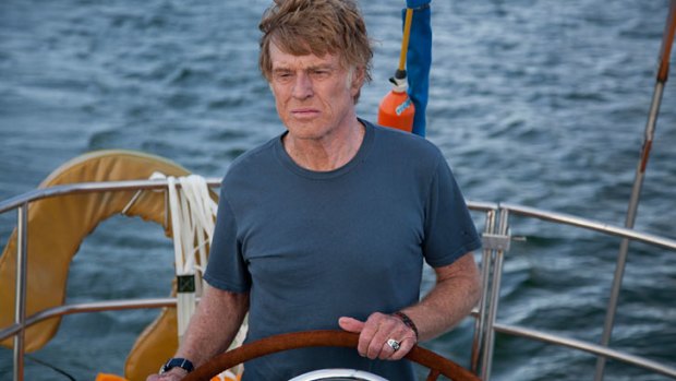 Captain of a crew of one: Robert Redford in <i>All Is Lost</i>.