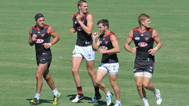 Governance review &#8230; Essendon players in training.