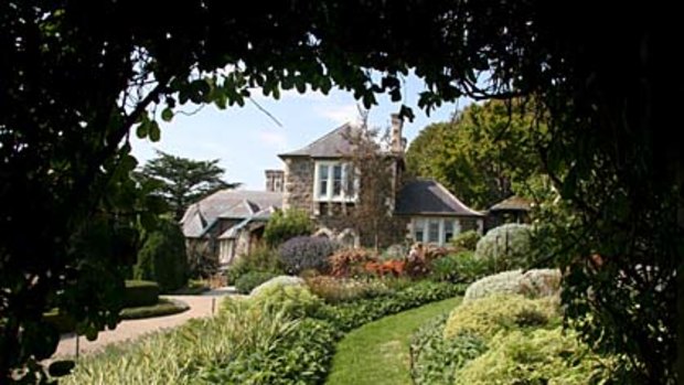 House and garden ... Heronswood in sprawling grounds at Dromana.