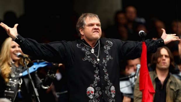 Meat Loaf performs during the 2011 AFL Grand Final.