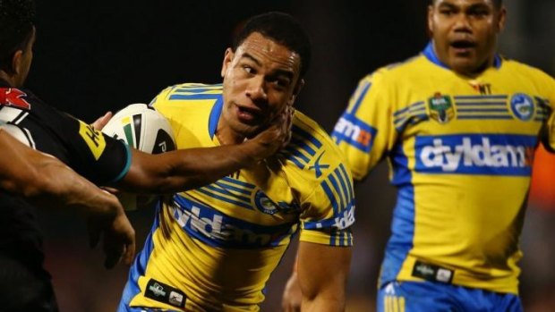 Contender: Hopoate could fill in at wing or centre for the Blues.