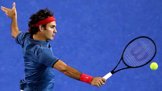 Graceful: Roger Federer.