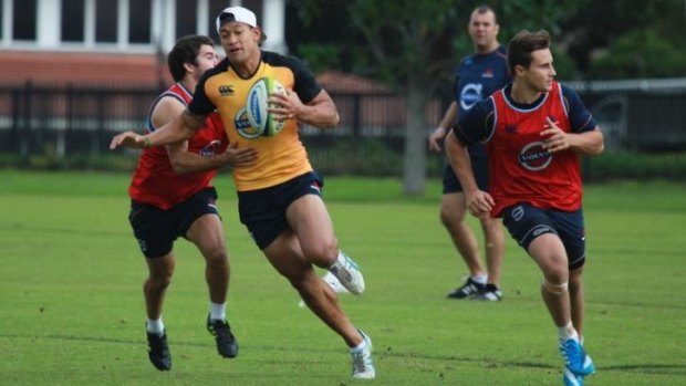 Caught in the middle: Israel Folau has endured an interesting couple of weeks.